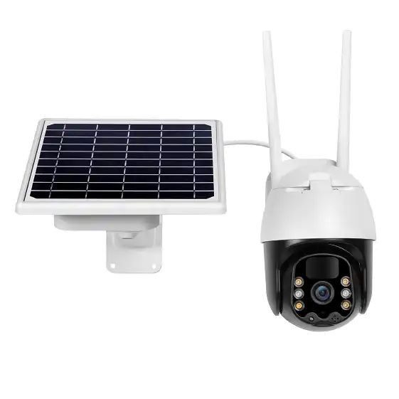 8W panneau solaire caméra de vidéosurveillance Full HD 1080P 4G carte SIM Caméra de sécurité solaire