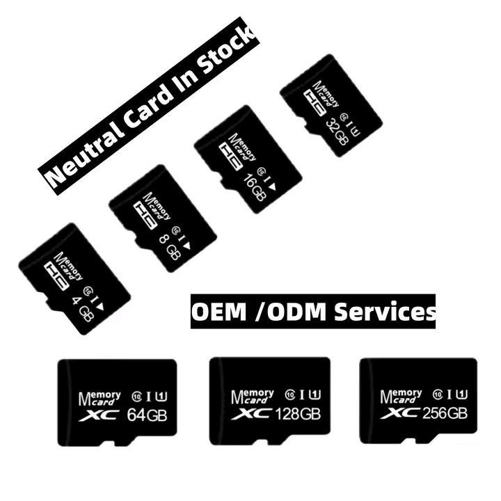 Appareils photo solaires 32 Go 128 Go 256 Go Cartes SD de classe 10 V10 U1 64 Go Carte TF