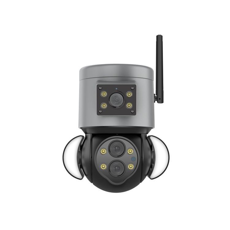 Caméra de vidéosurveillance sans fil IP65 à couleur complète PTZ