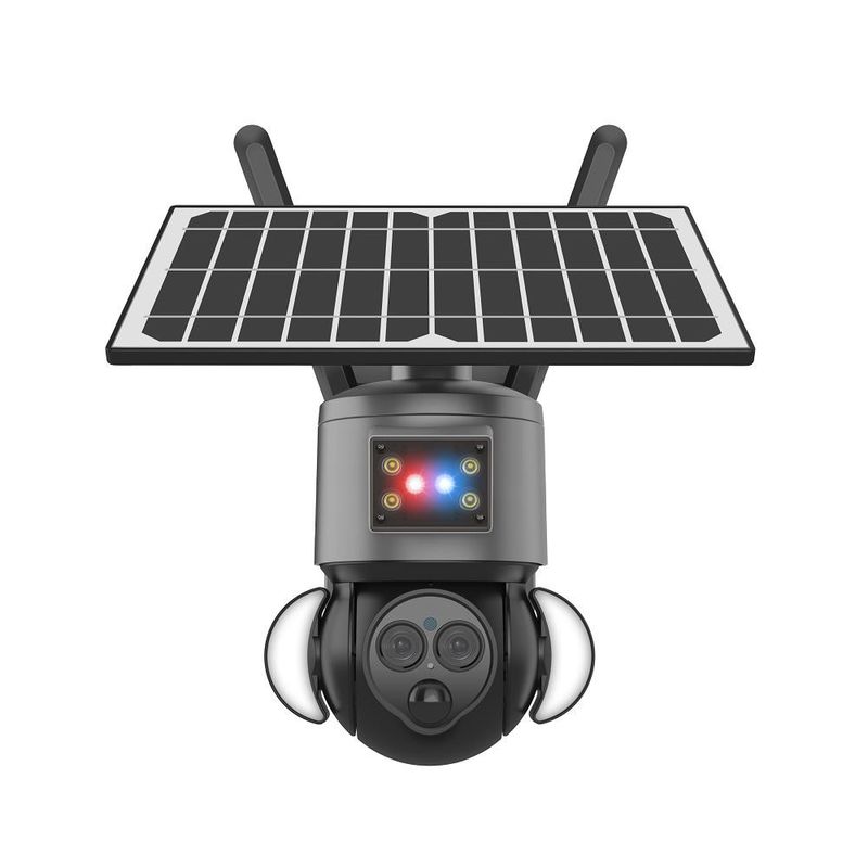 Suivi par l'homme 4G Batterie solaire Caméra de vision nocturne 2 voies Type audio