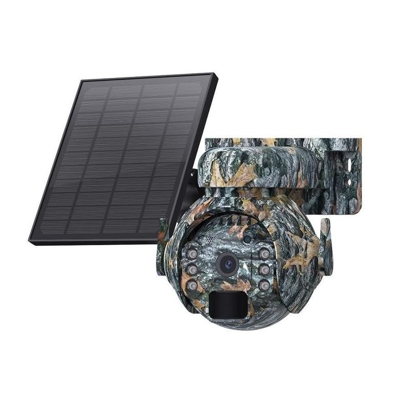 Camouflage Mini carte SIM 4G Caméra solaire HD Full Color Caméra solaire extérieure